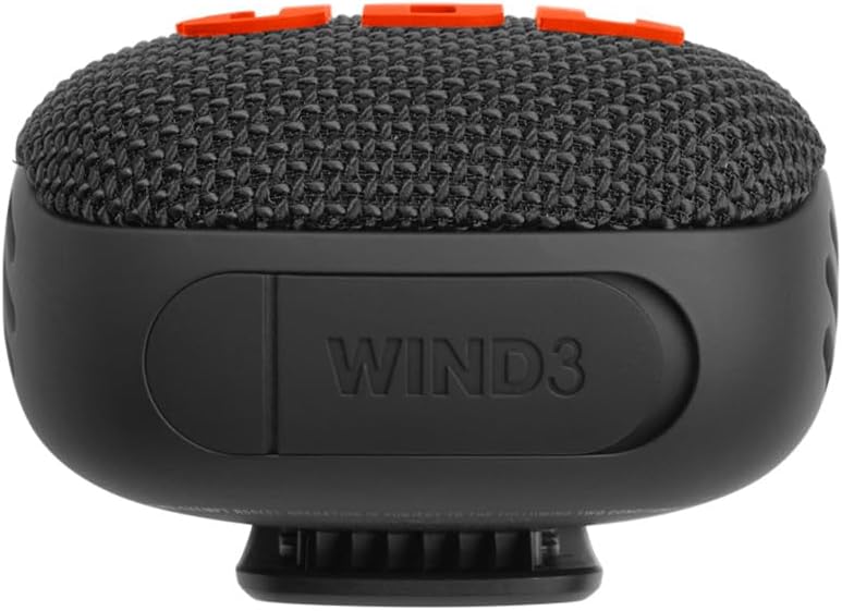 JBL Wind 3 FM Bluetooth Handlebar Speaker (Black/Orange)