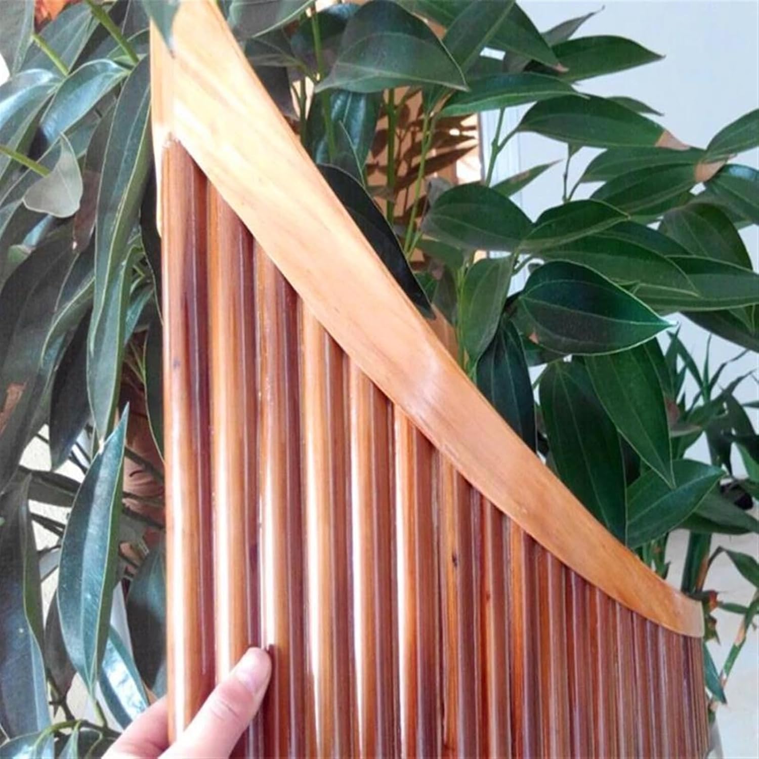 22 Pipes Professional Right/Left Handmade Panflute Woodwind Musical Instrument C/G Key (Color : Right G key)