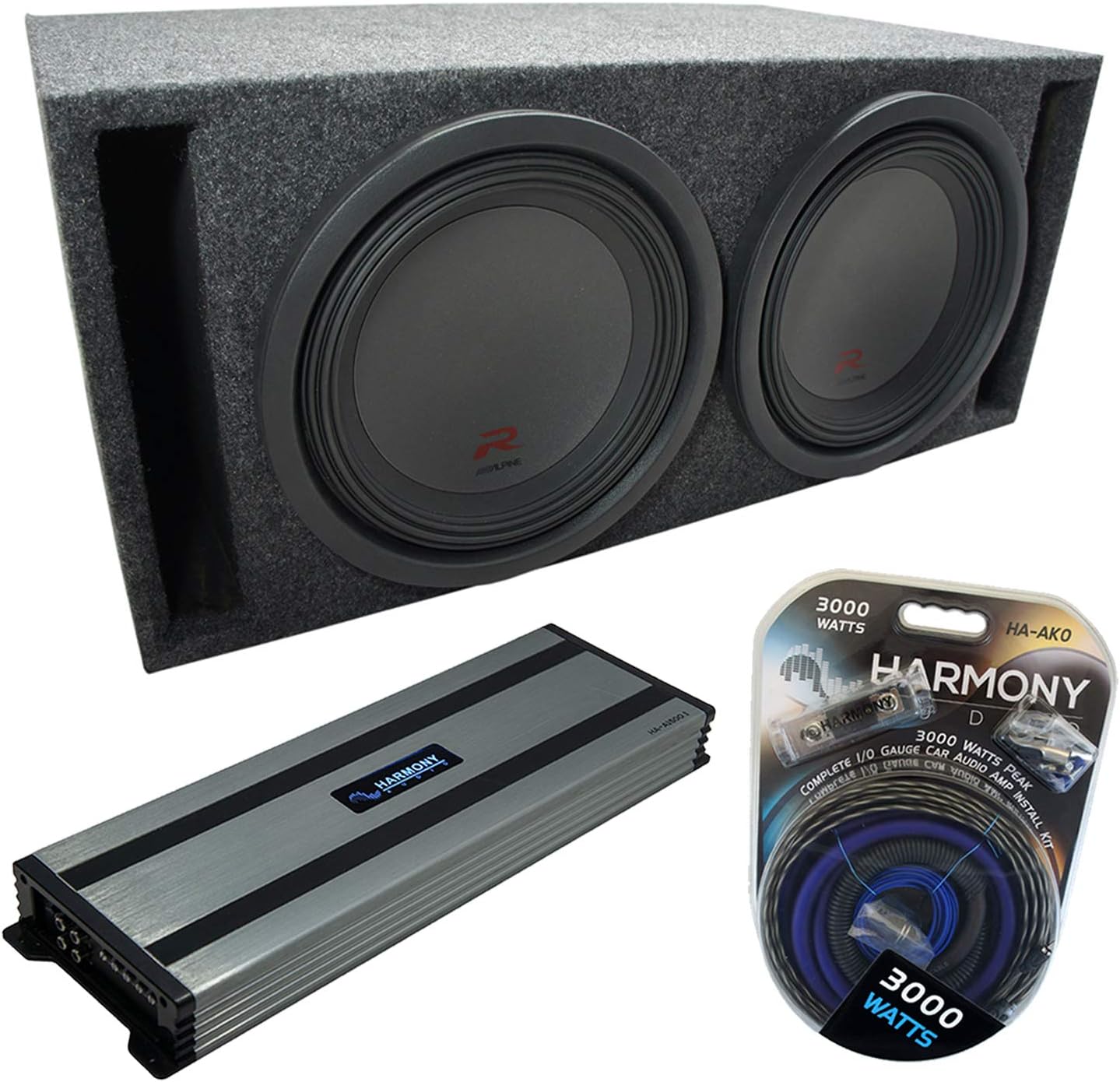 Harmony Audio Universal Car Stereo Slotted S Port Dual 12