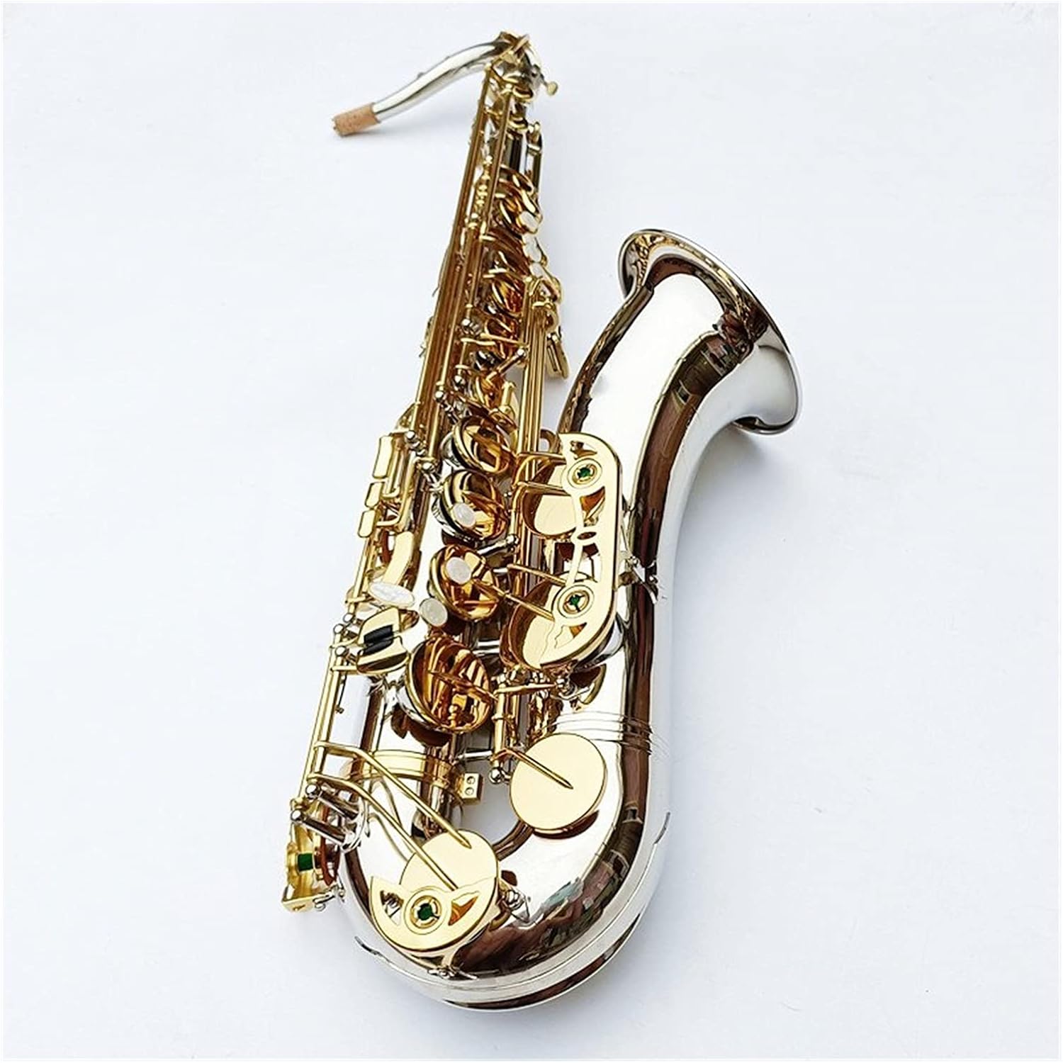 Sax Beginners Kit Made in France Tenor Saxophone Silvering Gold Keys Sax Tenor Mouthpiece Ligature Reeds Neck Musical Instrument Wind Instrument