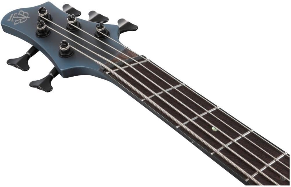 Ibanez BTB605MS Bass Workshop 5-String Right-Handed Multi Scale Electric Guitar with Panga Panga Fretboard (Midnight Arctic Ocean Matte)