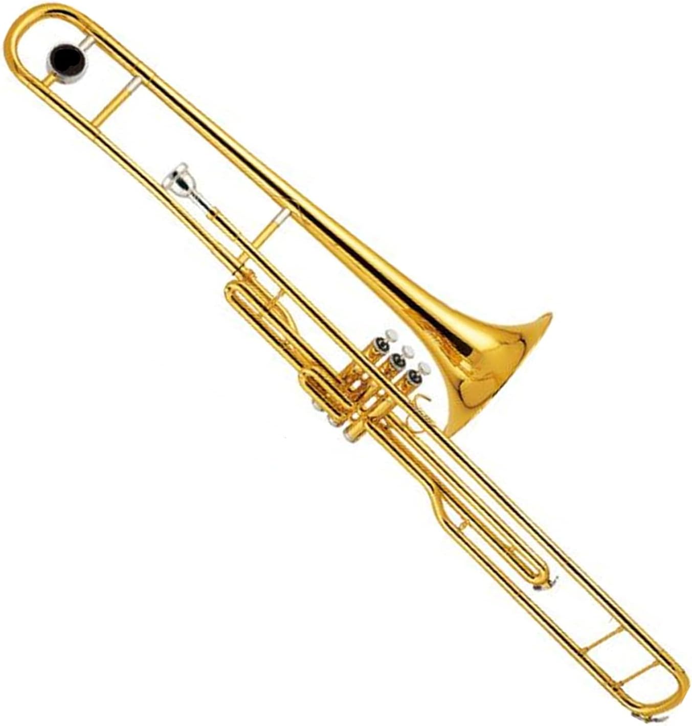 Student Trombone Gold Lacquer Piston Valves Trombone Trombone Kit