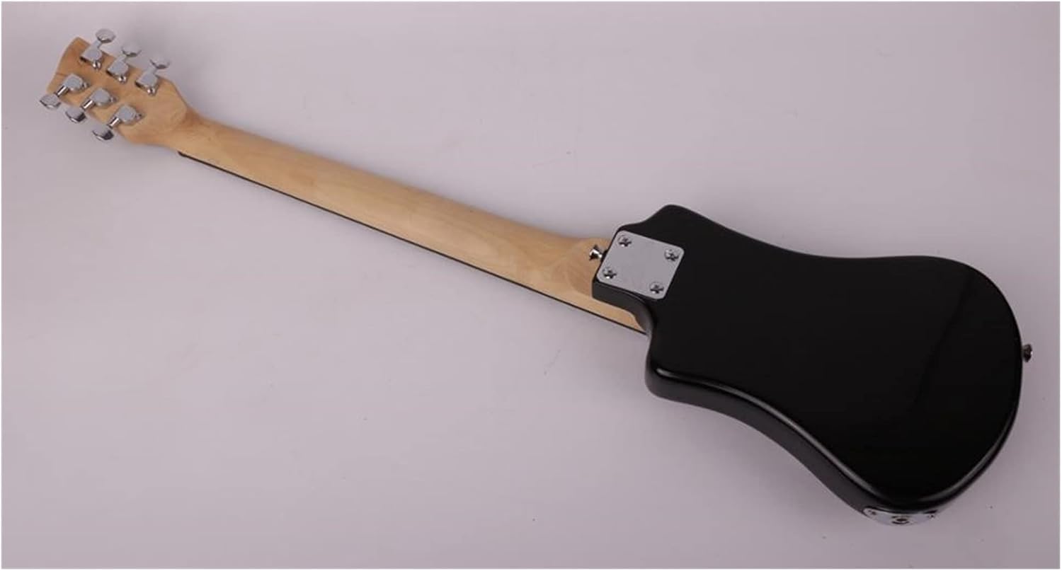 Unfinished Guitar Kit Travel Portable Mini Electric Guitar Handmade ​Guitar Body (Color : Crimson1)