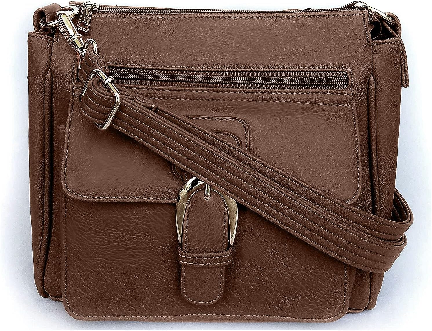 Roma Leathers Front Buckle Concealed Gun Handbag