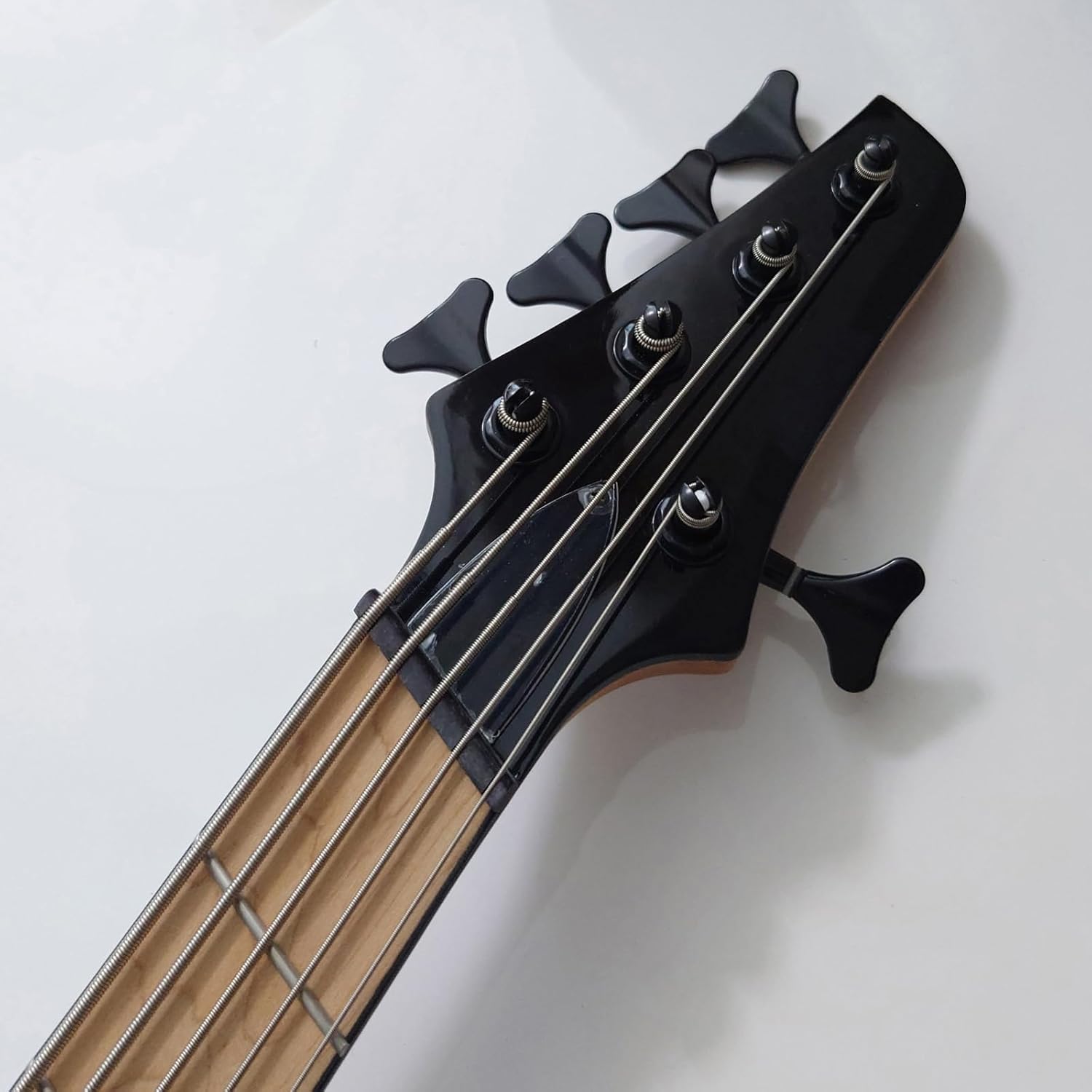 Fanned Fret 5 string Electric Bass Guitar Blue Burl Burst Quilt Maple Top Roasted Maple Neck