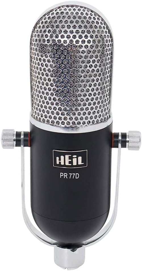 Heil Sound PR77DBK Award Winning Dynamic Microphone - Podcast Microphone, Streaming Microphone, and Recording Microphone