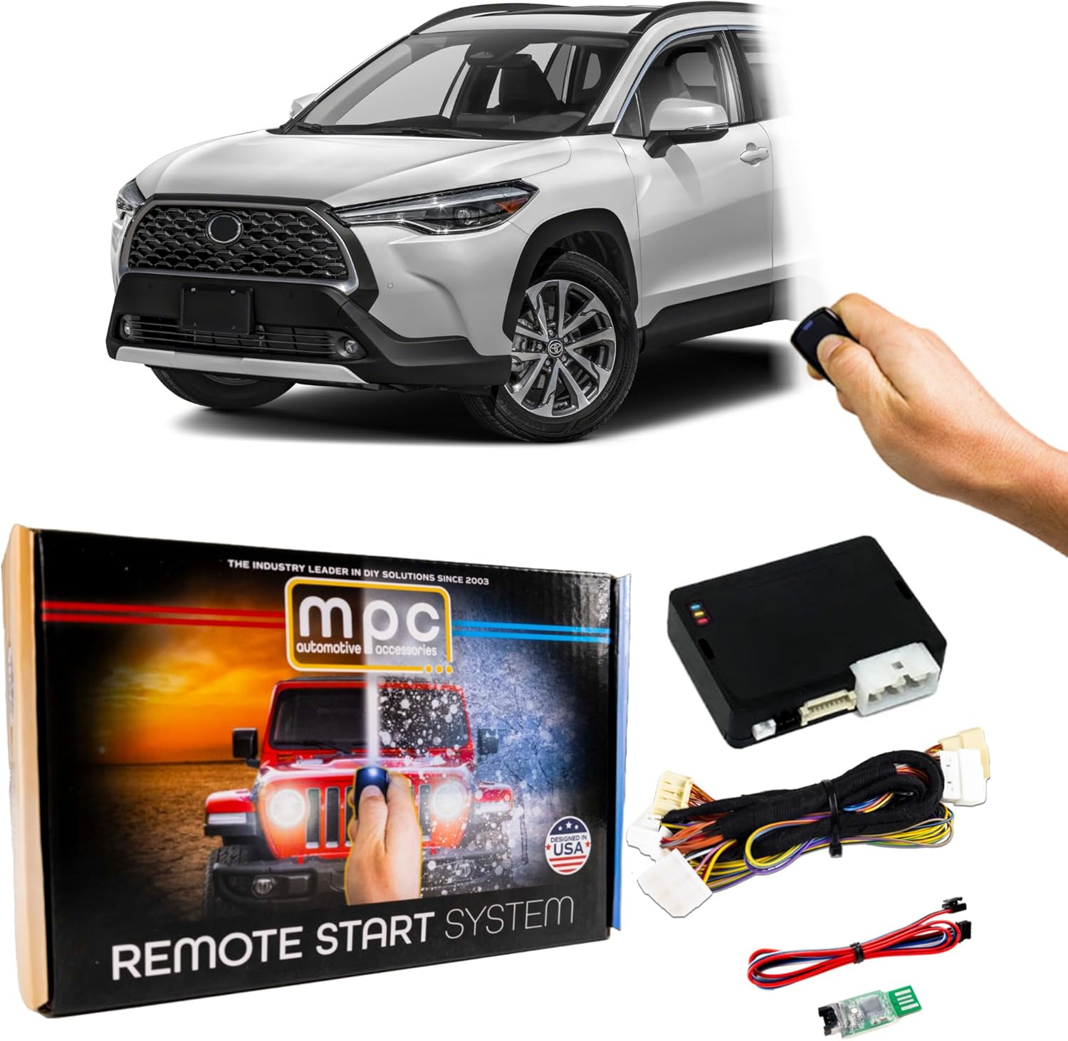 MPC Remote Start Kit Compatible with Toyota Corolla Cross 2023-2025 || Plug and Play || Push Lock 3X to Start || USA Tech Support
