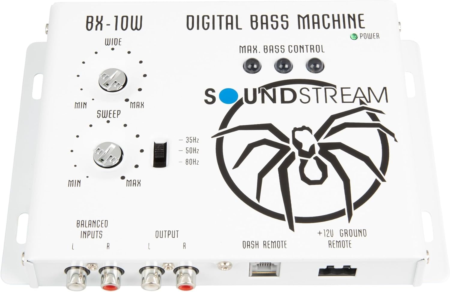 Soundstream BX-10W – White Bass Processor | Car Audio Bass Restoration Processor with Remote Control | Subwoofer Bass Booster and Epicenter Alternative for Factory & Aftermarket Sound Systems