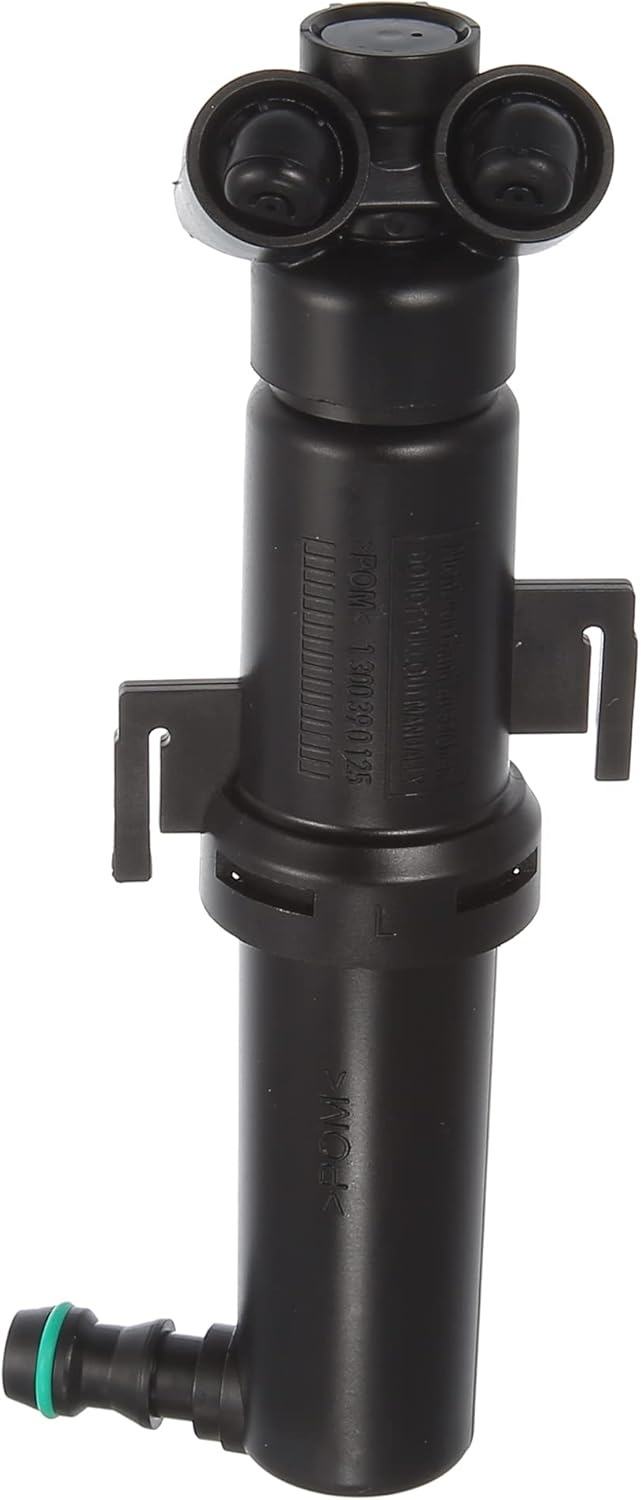 Front Left Headlight Washer Nozzle Jet Fit for Audi - 1 Pcs Black