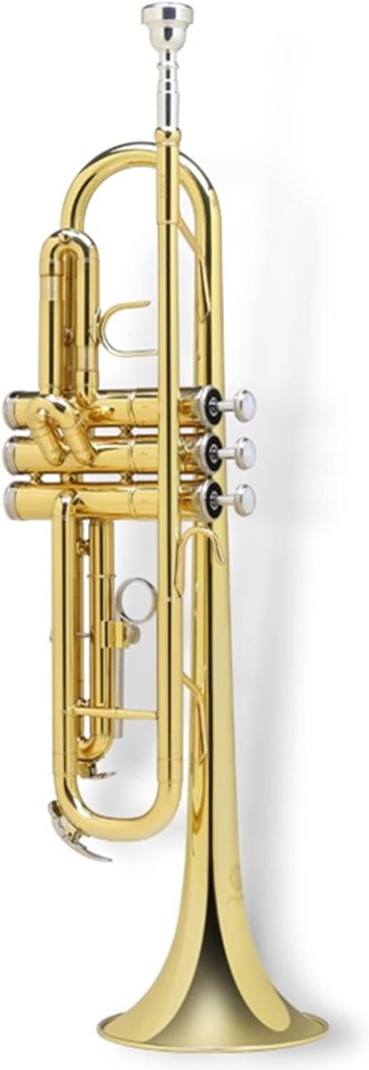 KESHUO B-Flat Brass Trumpet Instrument Wind Band Entry Beginner Children's Students Test Grade Adult Performance Trumpets