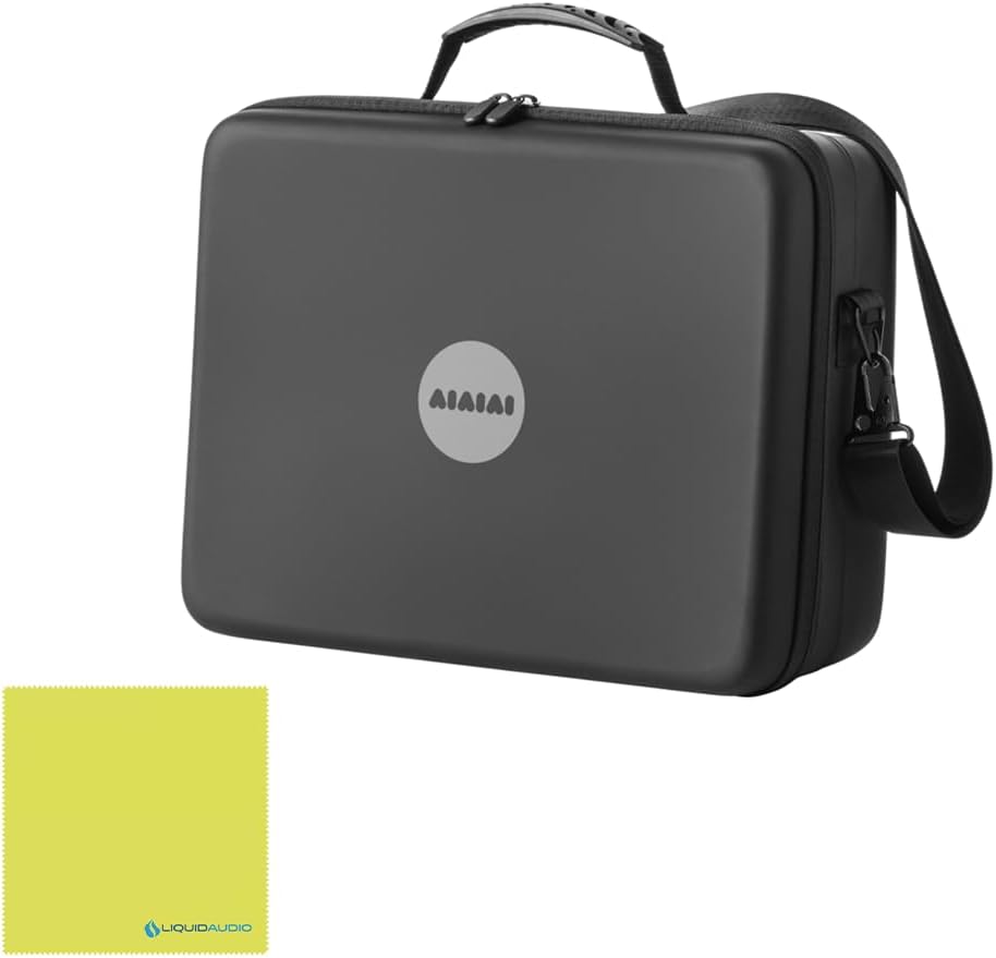 Aiaiai Unit-4 Wireless+ Powered Studio Monitors Bundle with Carrying Case & Polishing Cloth – Low-Latency Audio, Bluetooth & Wired Modes, Compact & Portable Design