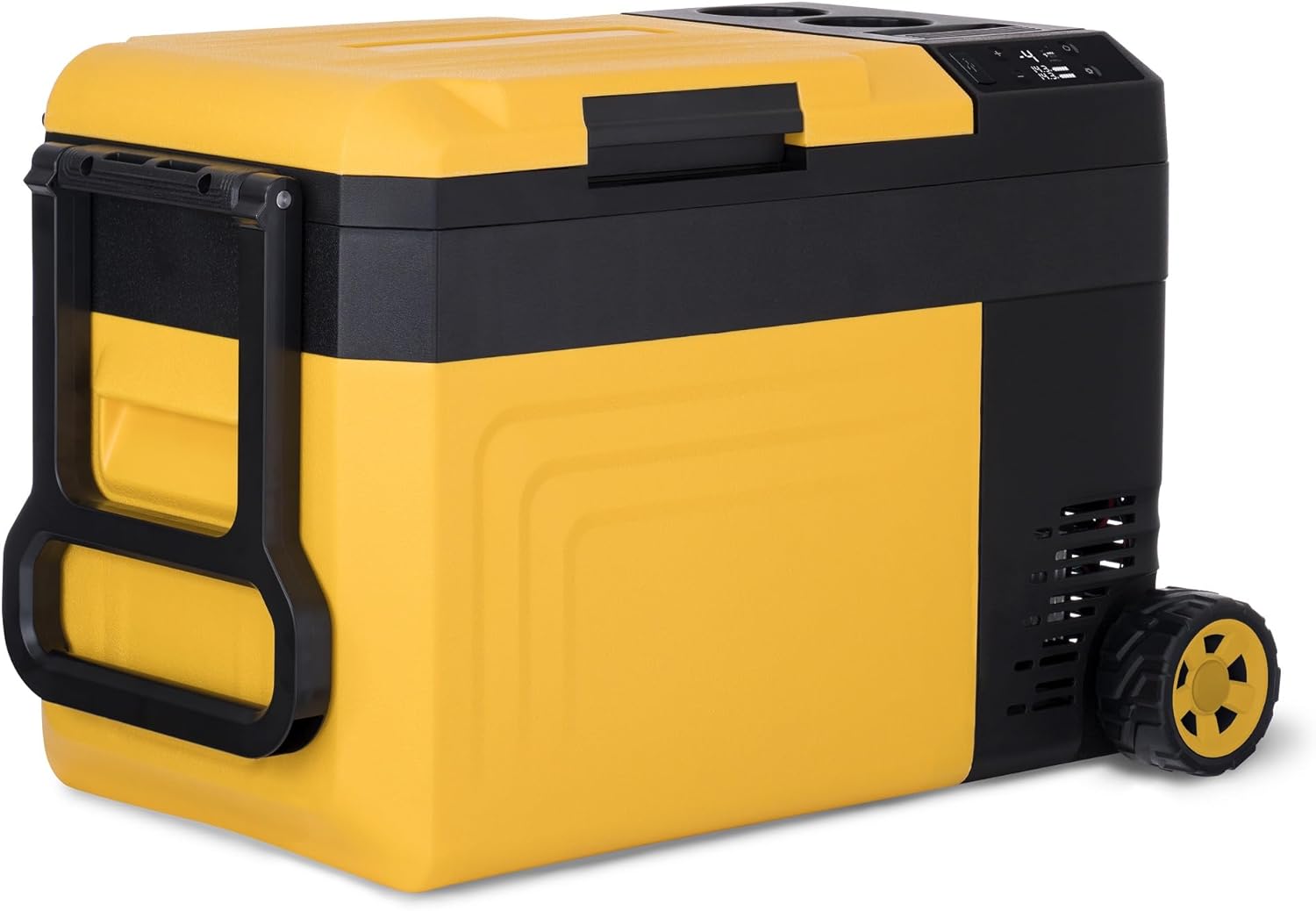 Newair 25 Qt. Portable Electric Cooler, 12v Car Mini Fridge, Hard Lunch Box for Jobsite, Workshop, Camping | Battery Powered Outdoor Cooler by 18/20V Dewalt, Bosch, Makita, Milwaukee Tool Batteries