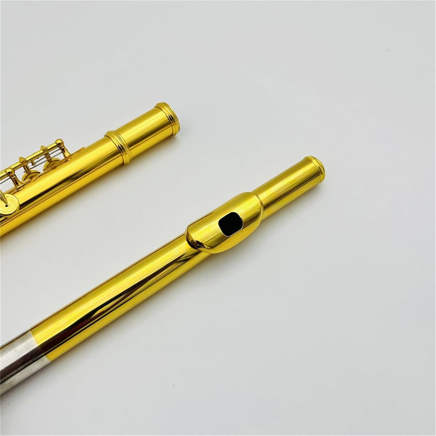 Flute C Tune Flute 17 Opend Holes with Lacquered Gold Professional Woodwind with Case Flutes Musical Instruments