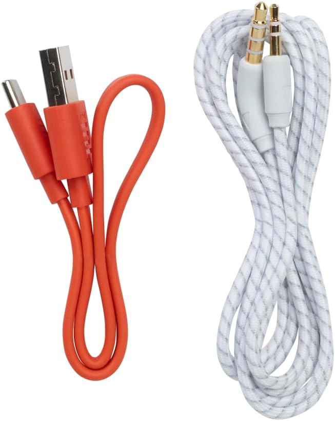 JBL Live 460NC wireless on-ear Noise Cancelling headphones with 50H battery, microphone for calls, lightweight and comfortable, and Alexa Built-in (Optimized for Android), iOS compatible (White)