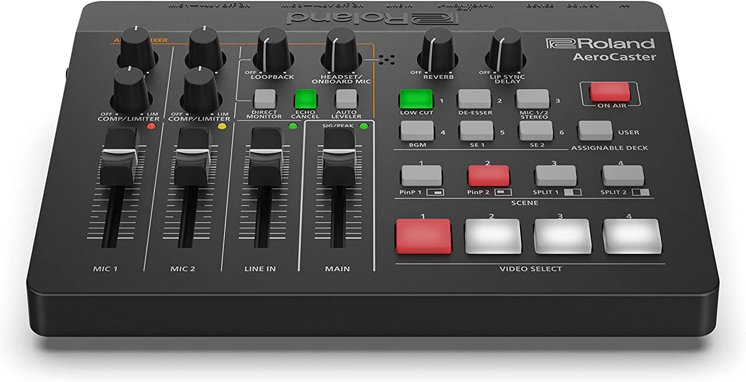 Roland VRC-01 AeroCaster Bundle with Microphone Cable, Instrument Cable, and Austin Bazaar Polishing Cloth