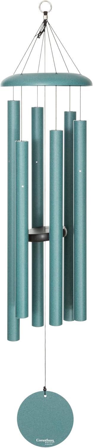 Corinthian Bells by Wind River - 44 inch Patina Green Wind Chime for Patio, Backyard, Garden, and Outdoor Decor (Aluminum Chime) Made in The USA