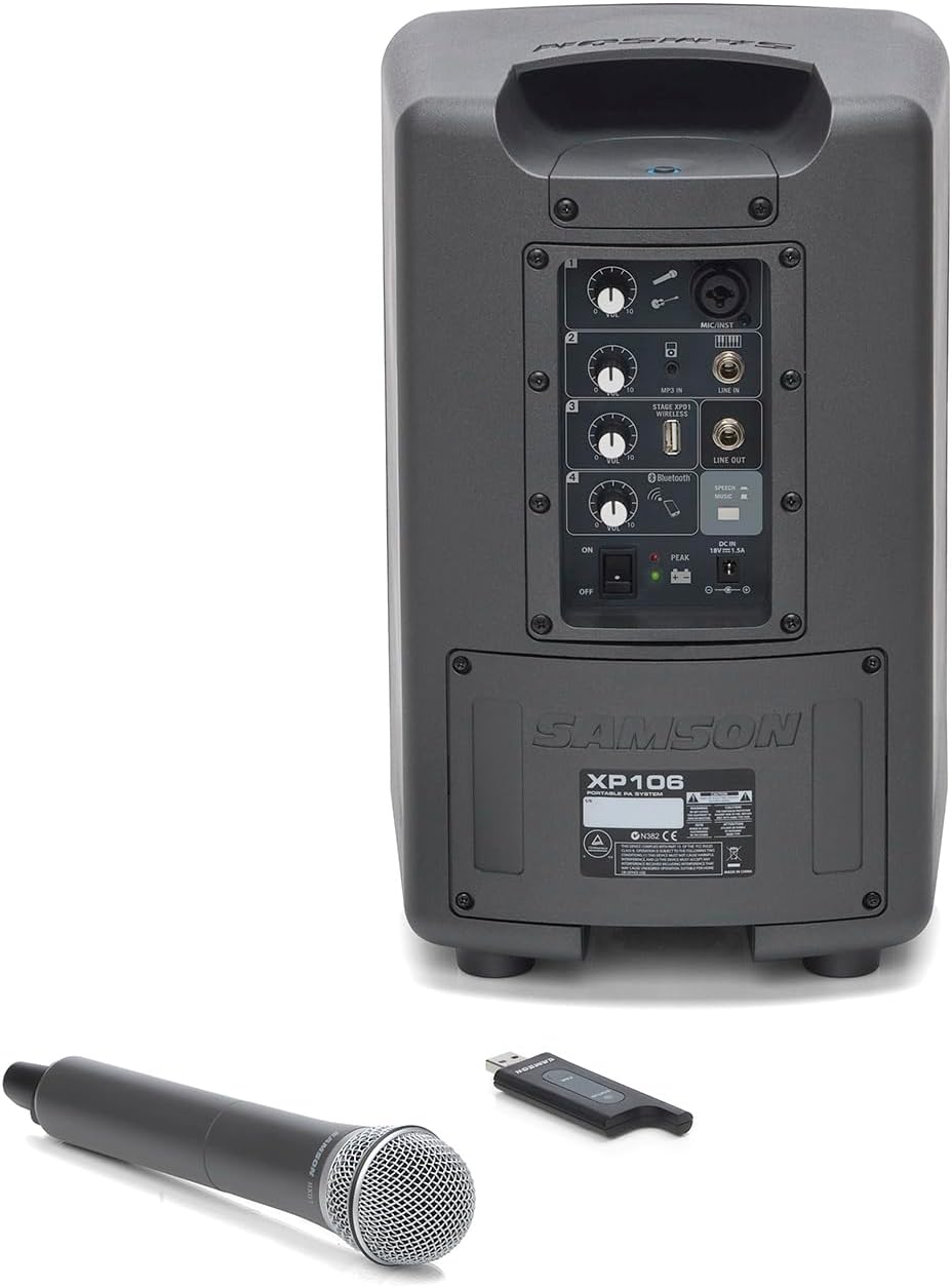 Samson Expedition XP106W Rechargeable PA System with Wireless Microphone