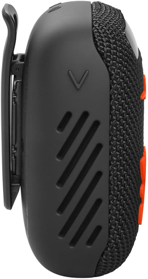 JBL Wind 3 FM Bluetooth Handlebar Speaker (Black/Orange)