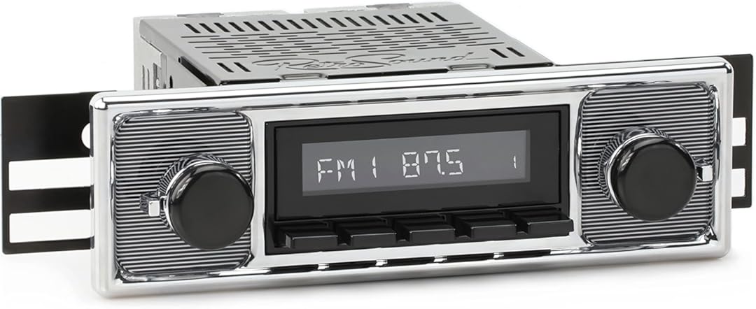 RetroRadio Compatible with 1972-74 Jaguar V12 with Becker-Style Plate Features Include Bluetooth, USB, AM/FM HB-M2-308-509-40-80JA