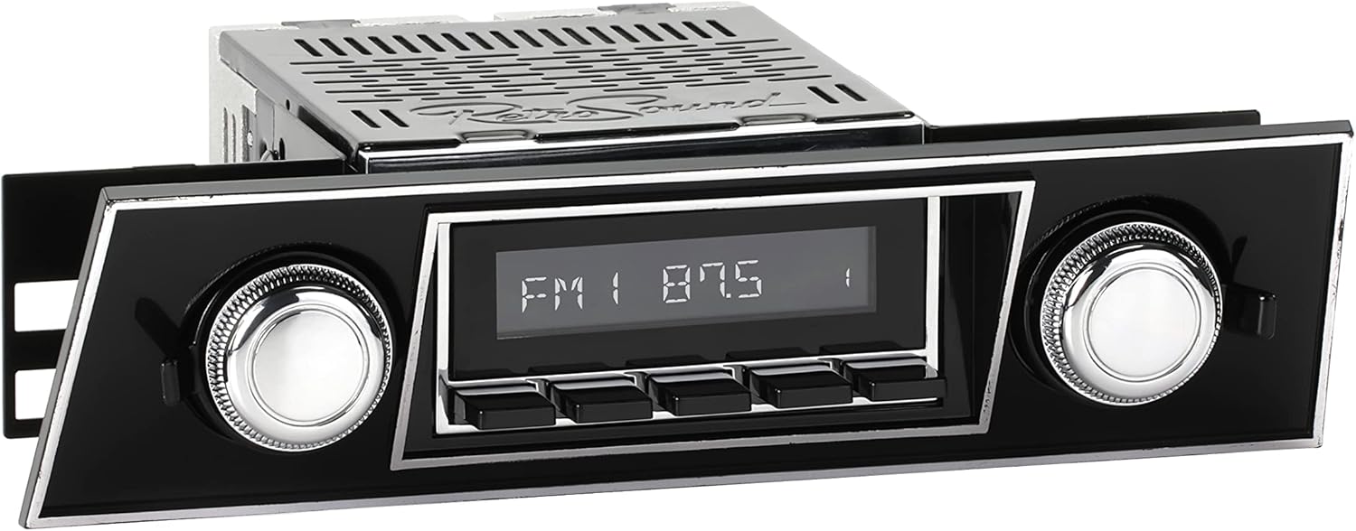 RetroRadio Compatible with 1967-68 Pontiac Firebird Features Include Bluetooth, USB, AM/FM HCB-M2-401-03-93PT