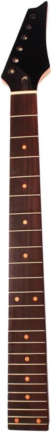Replacement Guitar Neck Electric Guitar Neck Maple Head Rosewood Fretboard 24 Fret For Parts Replacement Black