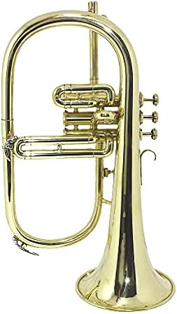 SHREYAS BRASS FINISH FLUGLE HORN 3 VALVE QUALITY SOUND FLUGELHORN