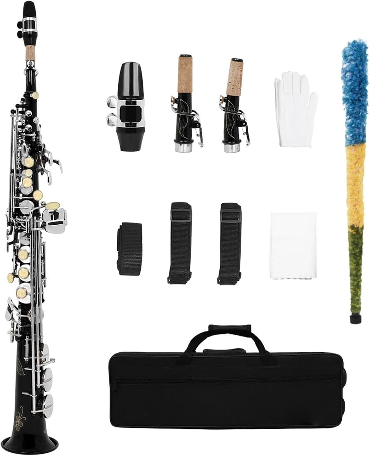 Professional Saxophone Professional High Pitched Saxophone In B Flat Key Straight Woodwind Instrument