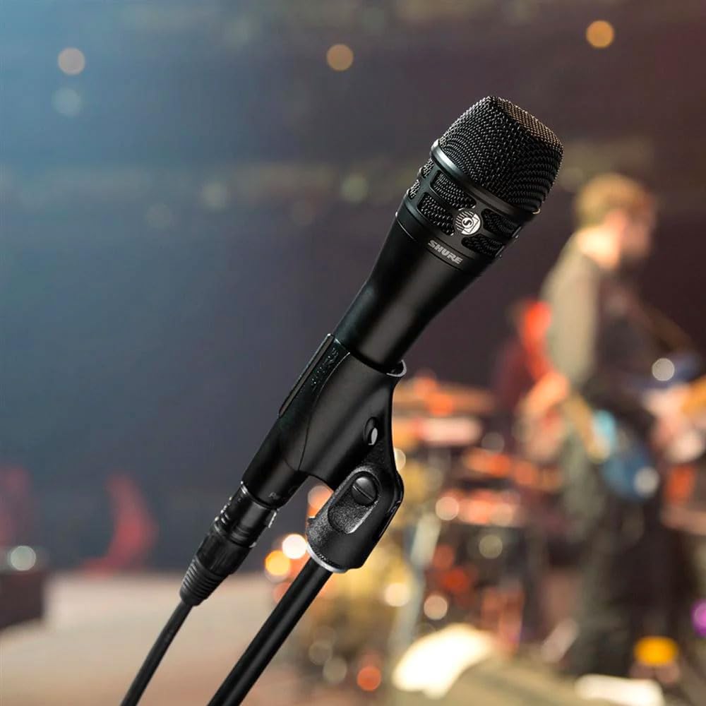 Shure KSM8 Dualdyne Dynamic Vocal Microphone – Dual-Diaphragm Cardioid Mic for Live Performance, Studio Recording & Broadcasting, Black