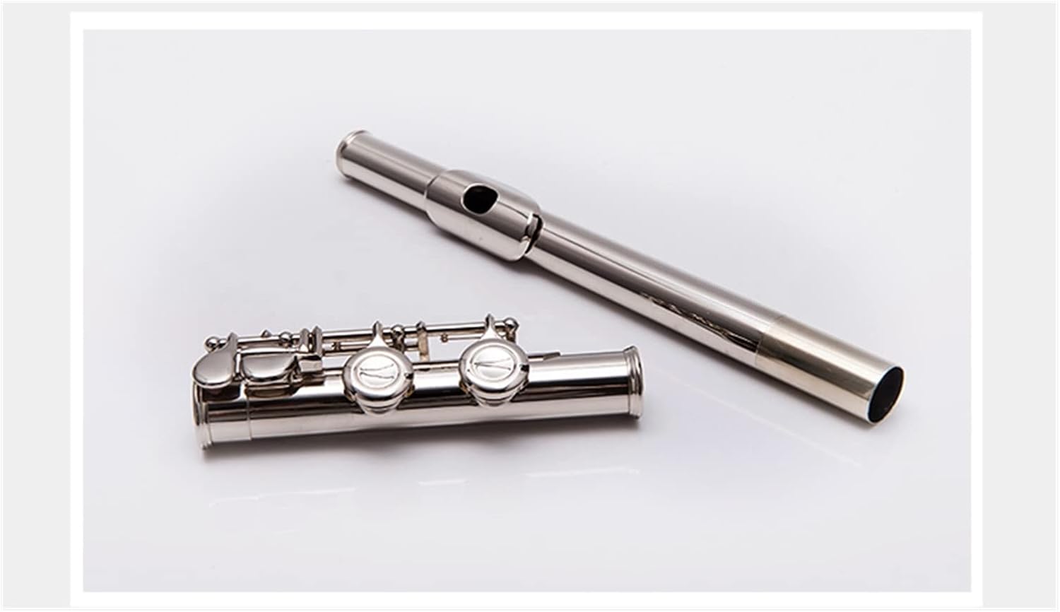 Flutes Flute Silver Plated 16 Holes C Key Cupronickel Woodwind Instrument with Case (Color : 04)
