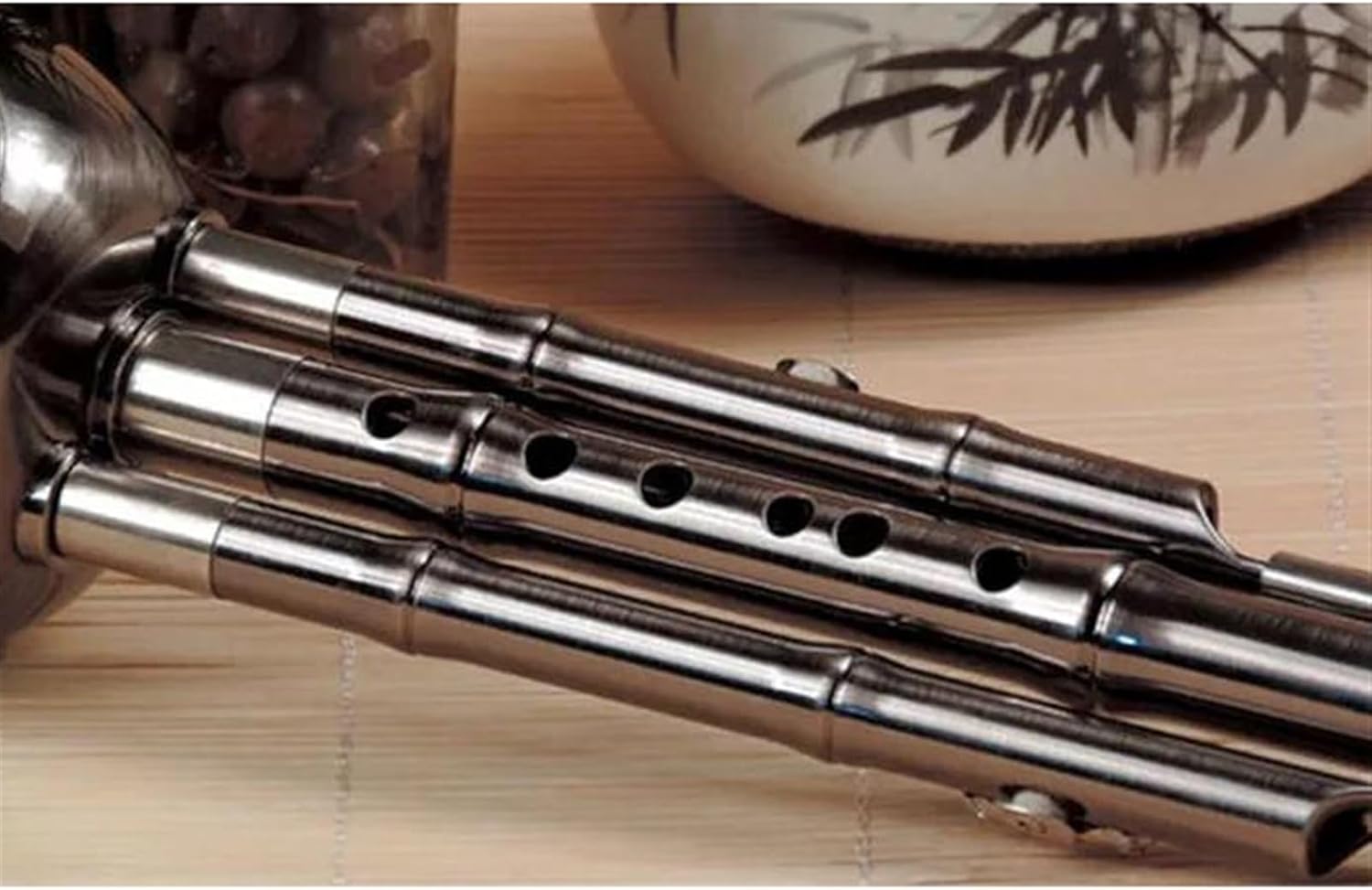 Hulusi Flute - Chinese Traditional Wind Instrument in C/Bb Key with Case (Bb Key)