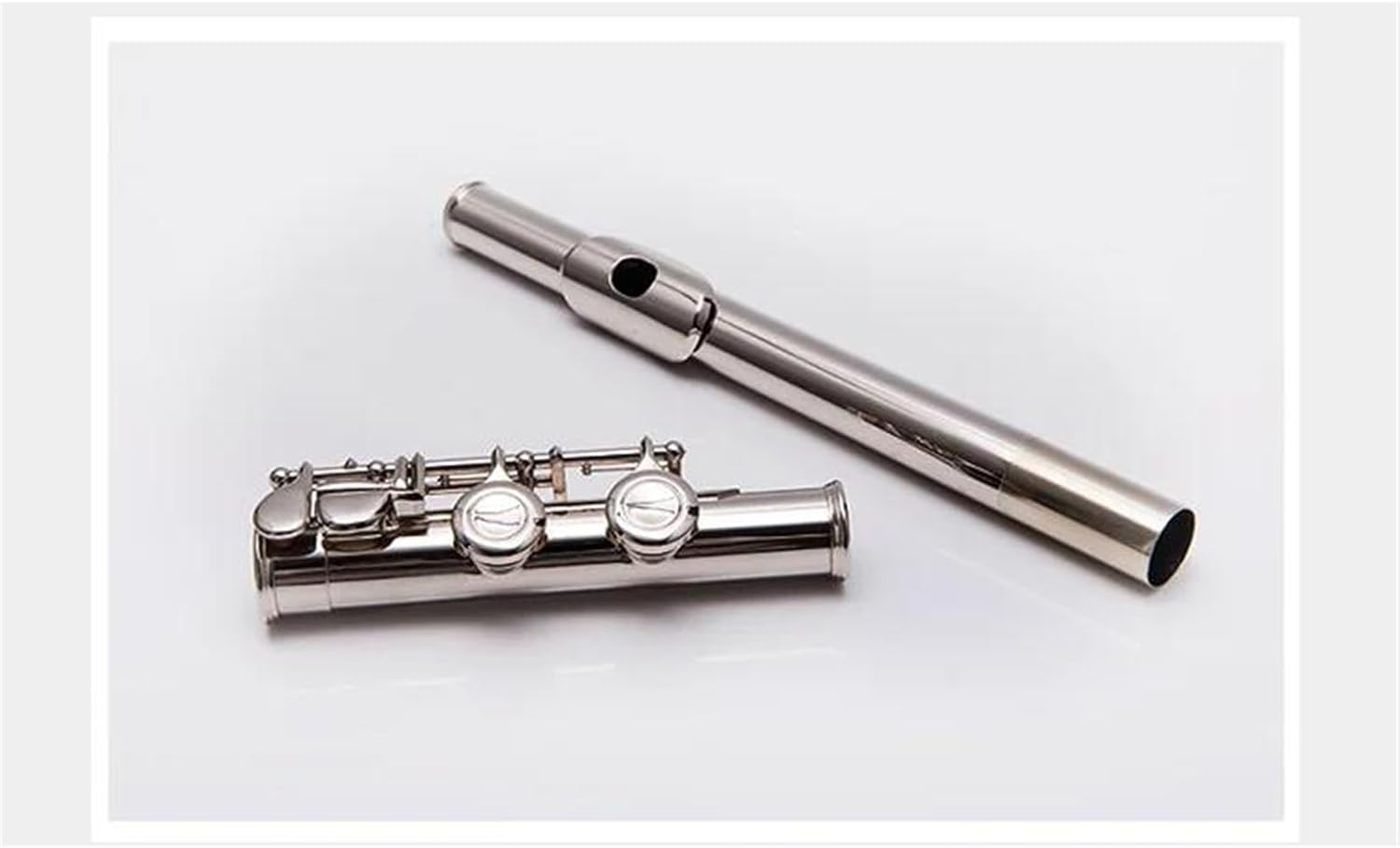 Flute Set Silver Plated Flute 16 Closed Hole C Tone White Copper Practical Body Woodwind Instrument