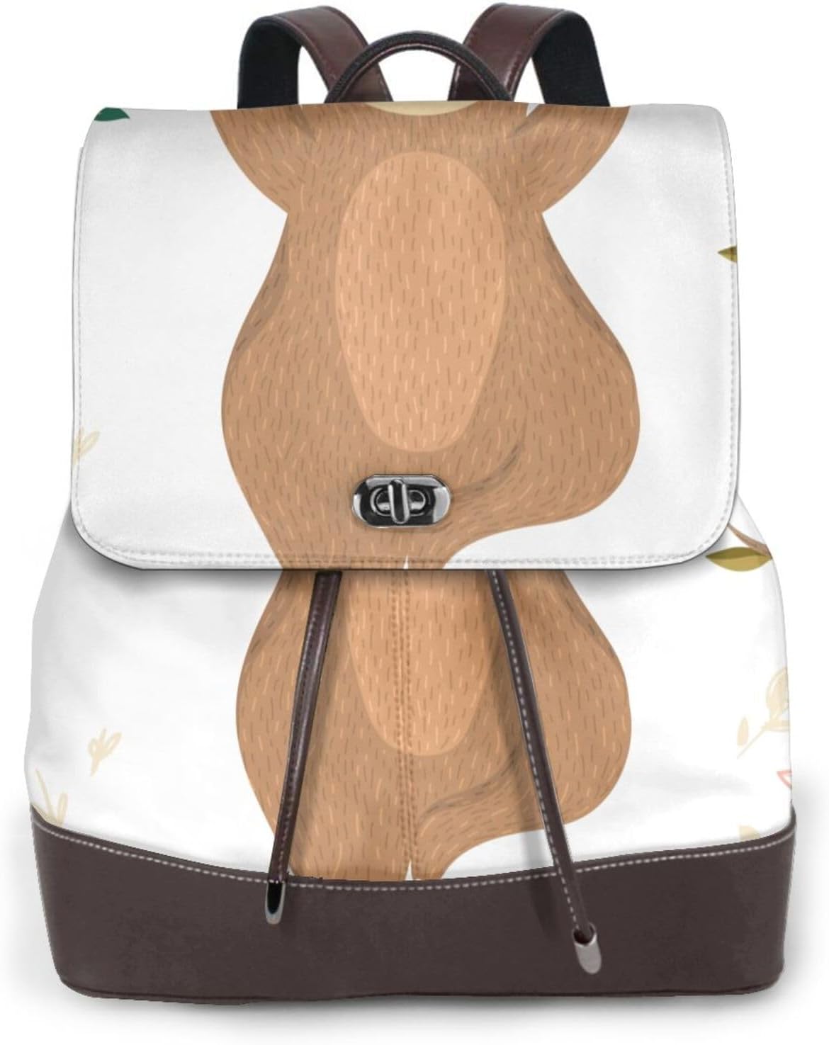 Cute Sloth In Yoga Pose Tree for Womens Backpack Purse Microfiber PU Anti-theft Large Fashion Designer Travel Bag Ladies Shoulder Bags