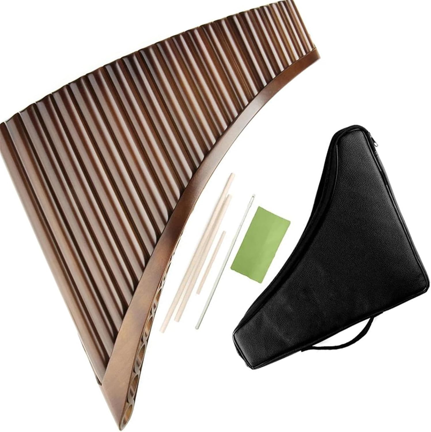 pan flute for beginners Student Pan Flute 22 Pipes Pan Flute Right Hand/Left Hand C Key Pan Pipes Woodwind Instrument Pan Flute (Color : LEFT HAND)