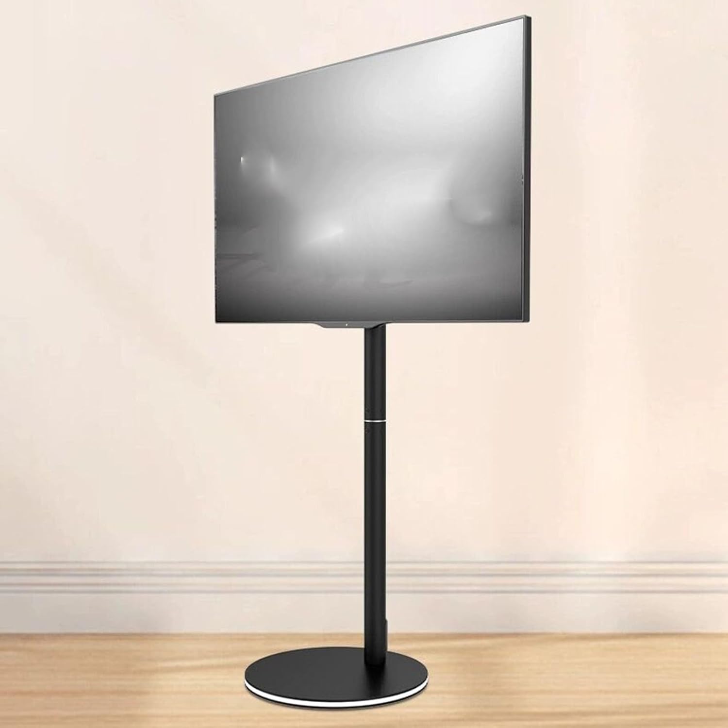 Universal TV Stand Corner tv Wall Mount,tv Mount, TV Floor Stand with Light - LCD TV Frame Floor Stand, Swivel TV Stand Mount with LED Lights, TV Bracket with Cable Management