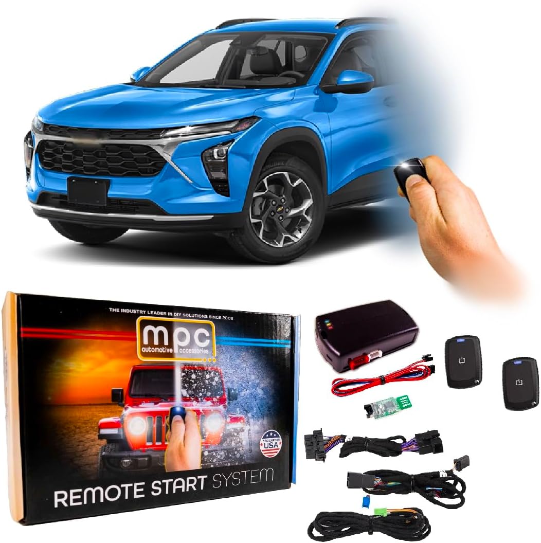 MPC Remote Start Kit Compatible with Chevrolet Trax 2013-2024 || Plug and Play || 2X Long Range 1-Button Remotes || USA Tech Support