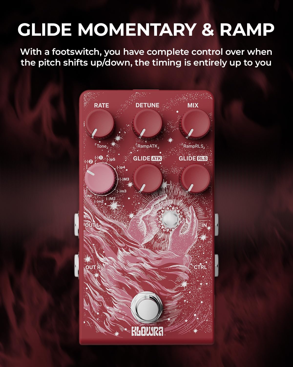 Vein Pitch Shifter Guitar Pedal for Electric Guitar - Polyphonic Pitch Shifting with 17 Shift Drop Types, Microtonal True Stereo, Massive Detune Range, Tighter Tracking, CTRL Control