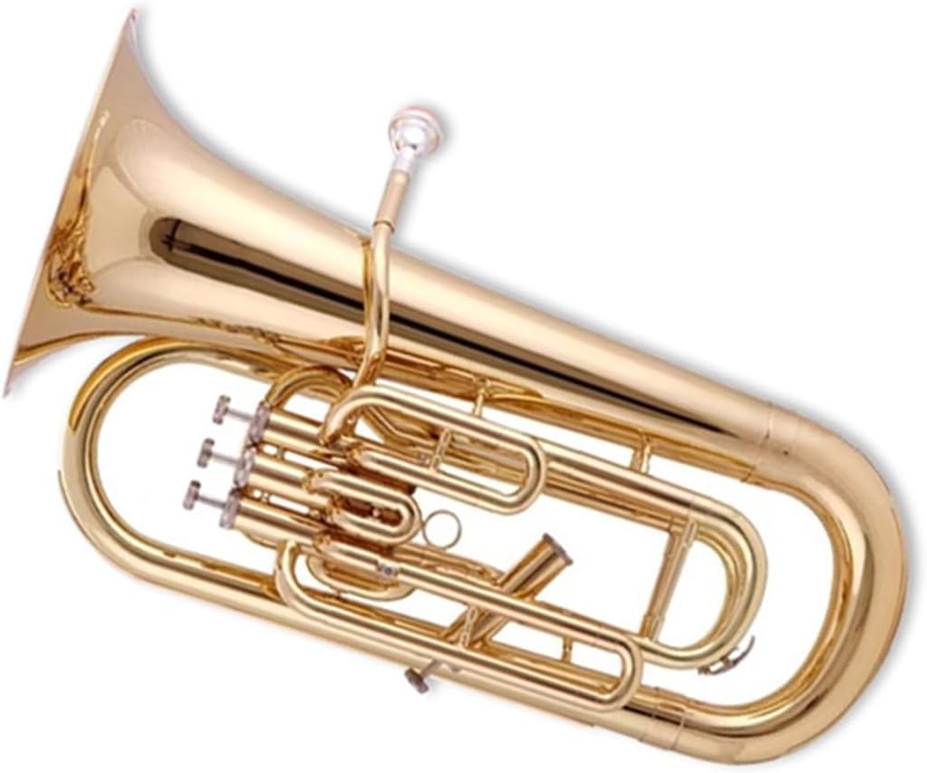 Side Mounted Four Key Euphonium In B Flat Major Professional Tuba Performance Euphonium All-brass Instrument