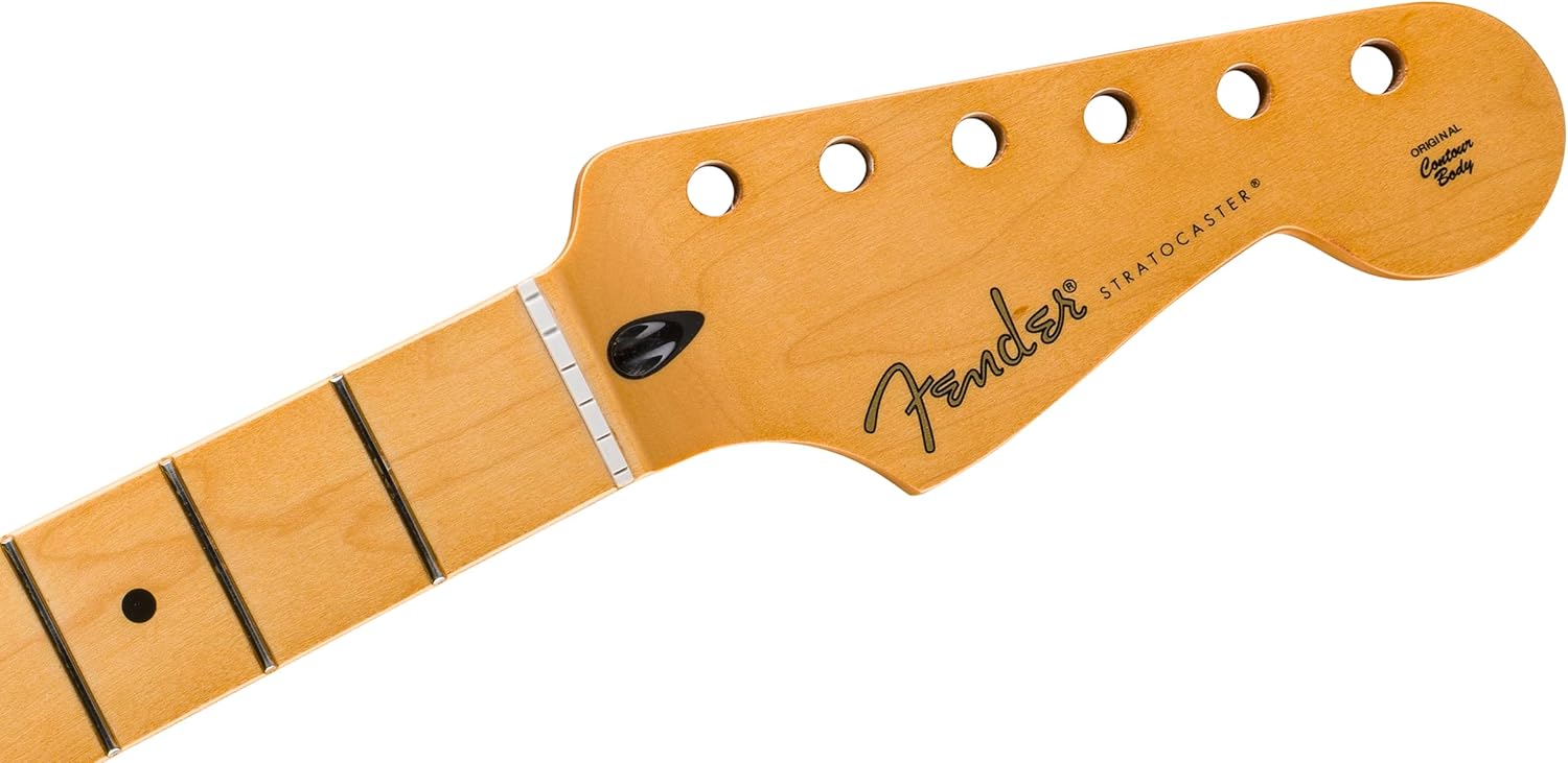 Player II Series Stratocaster Neck, 22 Medium Jumbo Frets, Maple, 9.5