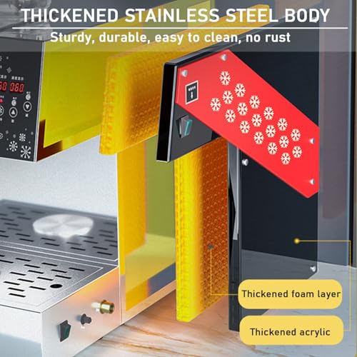 Korean Kakigori Machine ES - Versatile Snowflake Ice Shaver, Speed Adjustable Shaved Ice Maker, 60KG Capacity for Bingsu, Creamy Desserts & Smoothies