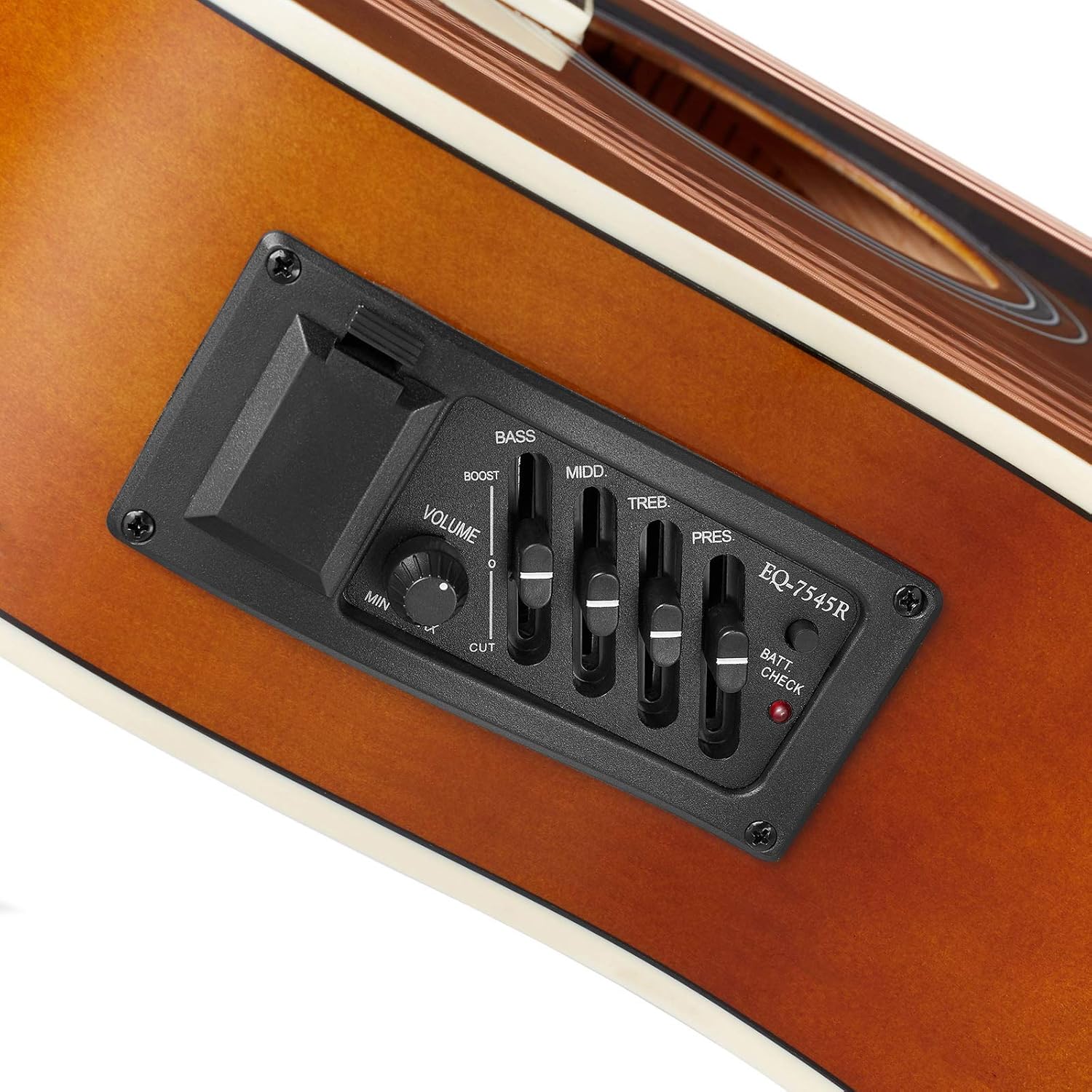 Ashthorpe Full-Size Dreadnought Cutaway Acoustic-Electric Guitar Bundle - Premium Tonewoods - Brown