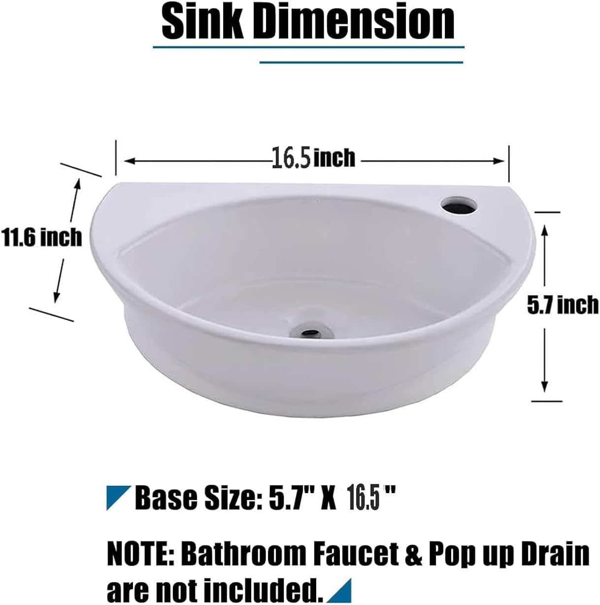 Small Rv Bathroom Sink, 16