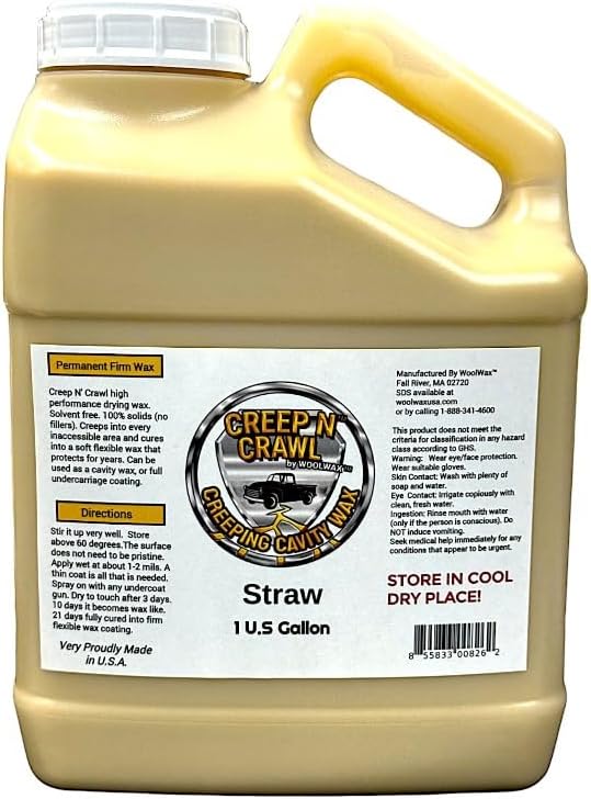 Creep N' Crawl by woolwax Cavity & Undercarriage Wax 1 Gallon Hi-Performance One-time Permanent Undercoating Wax