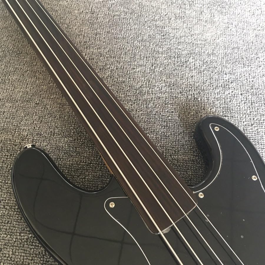 Customized 5-String no product bass, black, real photos