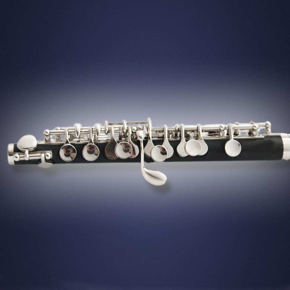 C-key Bakelite White Copper Tube And Silver-plated Professional Band Plays Piccolo Instruments, With Luggage And Maintenance Set.