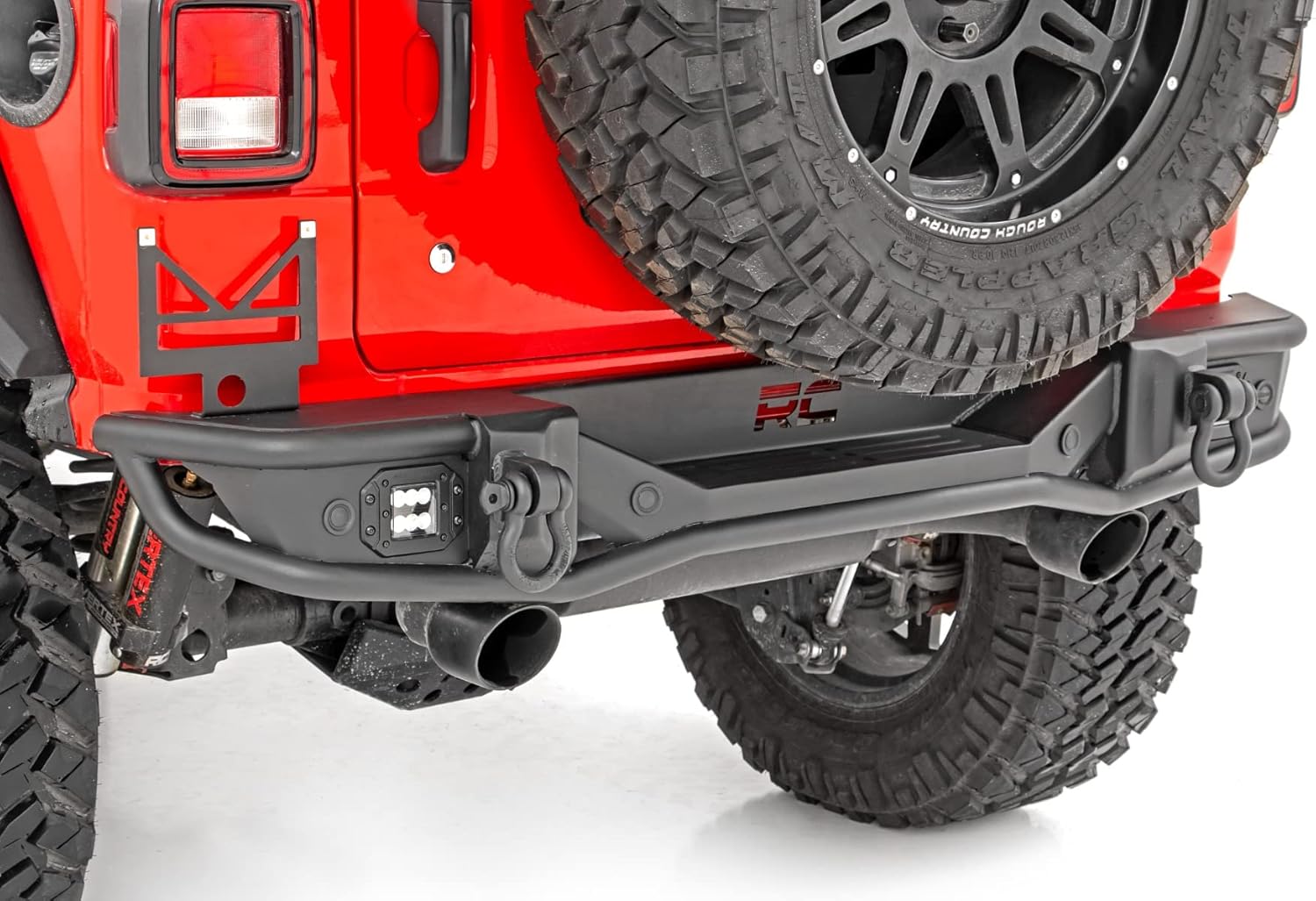 Rough Country Tubular Rear Bumper for Jeep Wrangler JL/Wrangler Unlimited (2018-2024)