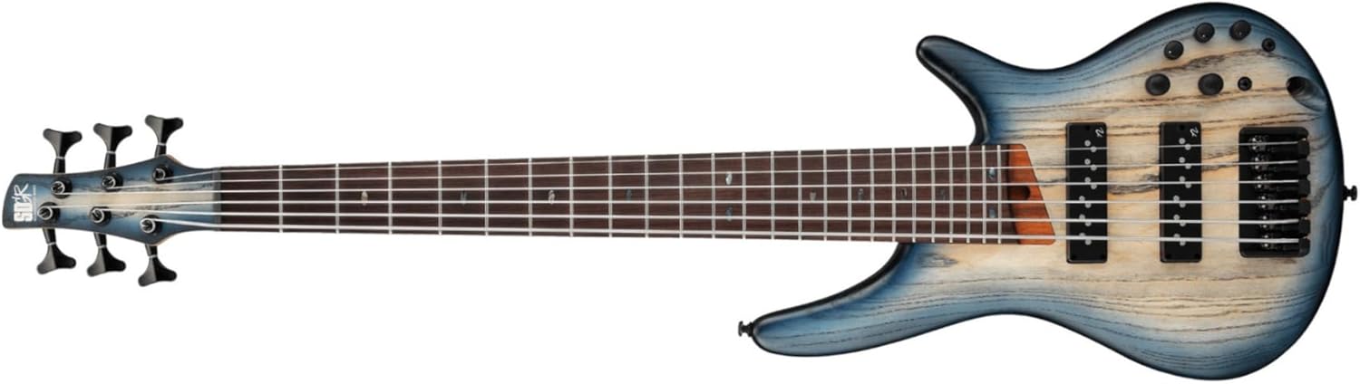 Ibanez Standard SR606E Bass Guitar - Cosmic Blue Starburst Flat