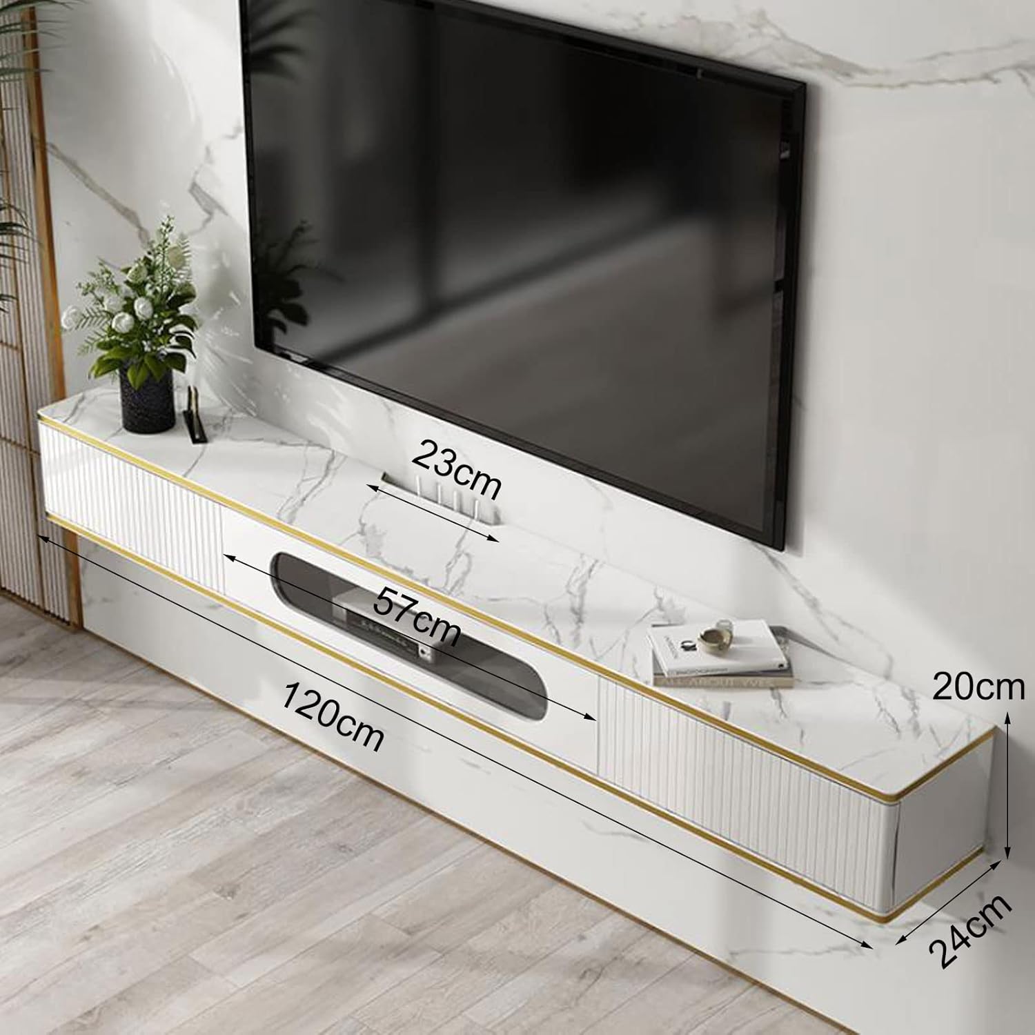 Floating Shelf Wall Shelf Wall Mounted TV Cabinet TV Stands TV Console TV Shelf Bookcases Wall Mount Corner Shelves Display Ledge Utility Storage Shelf Home Décor Accents Shelves Organizer