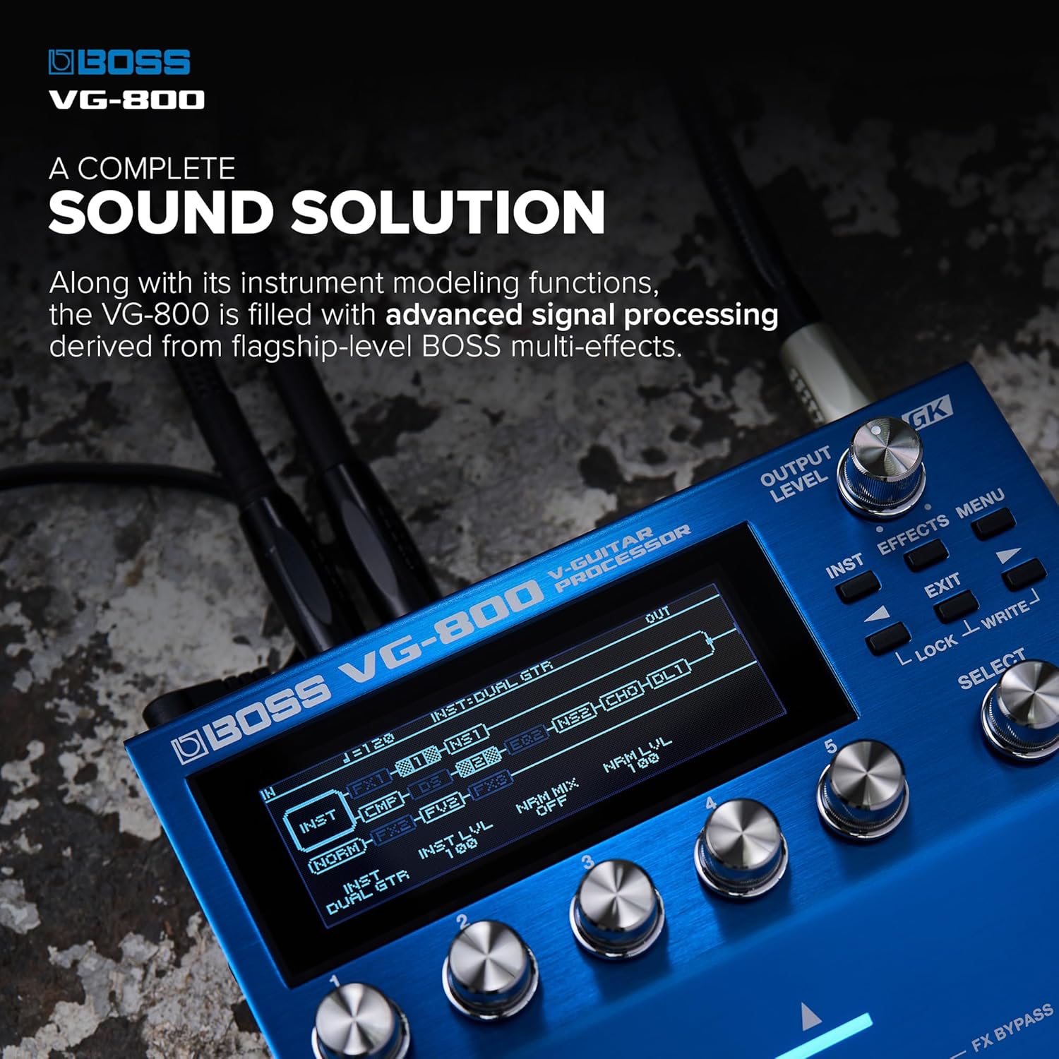 BOSS VG-800 | Next-Gen V-Guitar Processor | Hyper-Realistic Stringed Instrument Modeling | Instant Custom, Alternate or Drop Tunings | Dual Guitar & Bass Functions