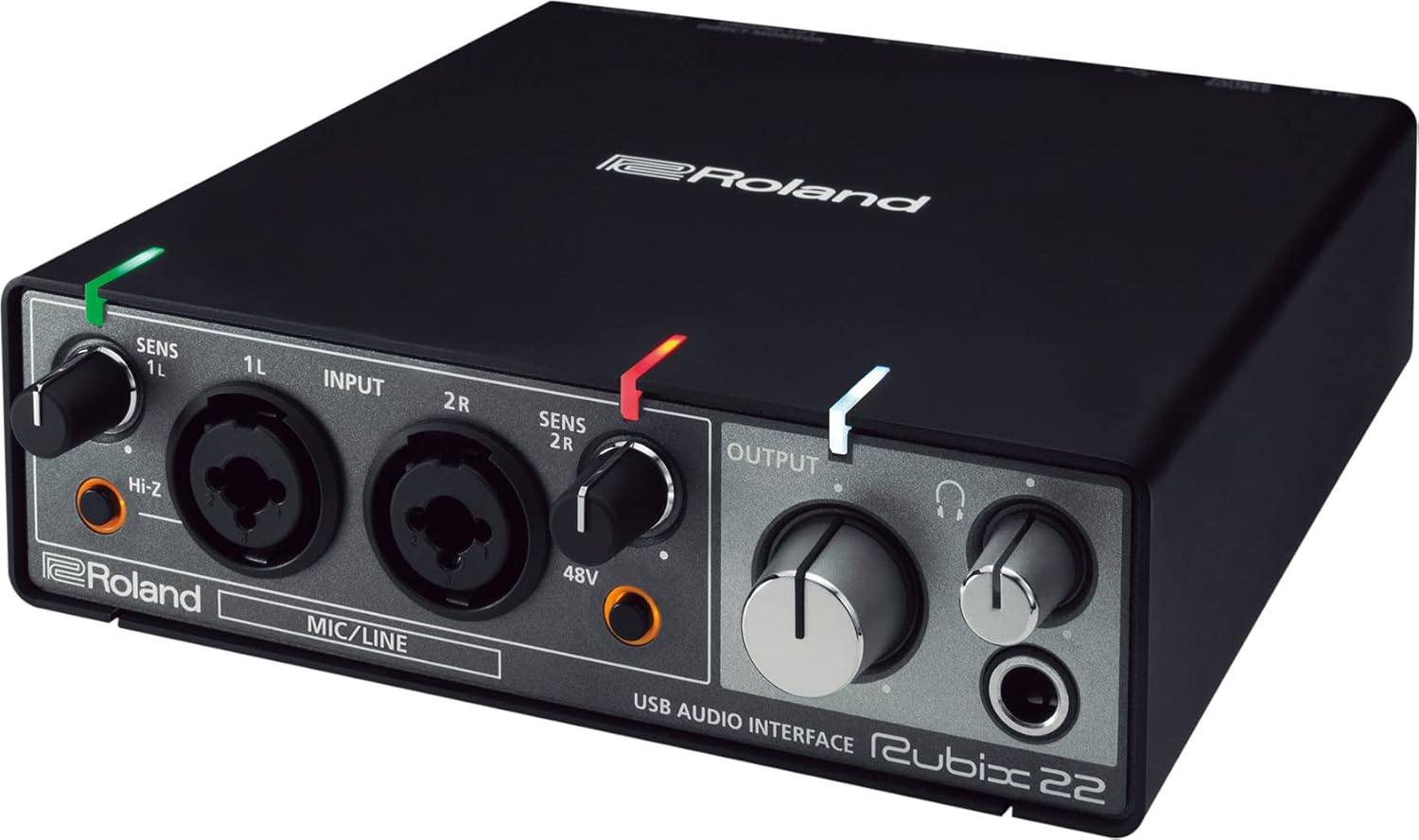 Roland RUBIX22 2-In 2-Out USB Audio Interface Bundle with Instrument Cable