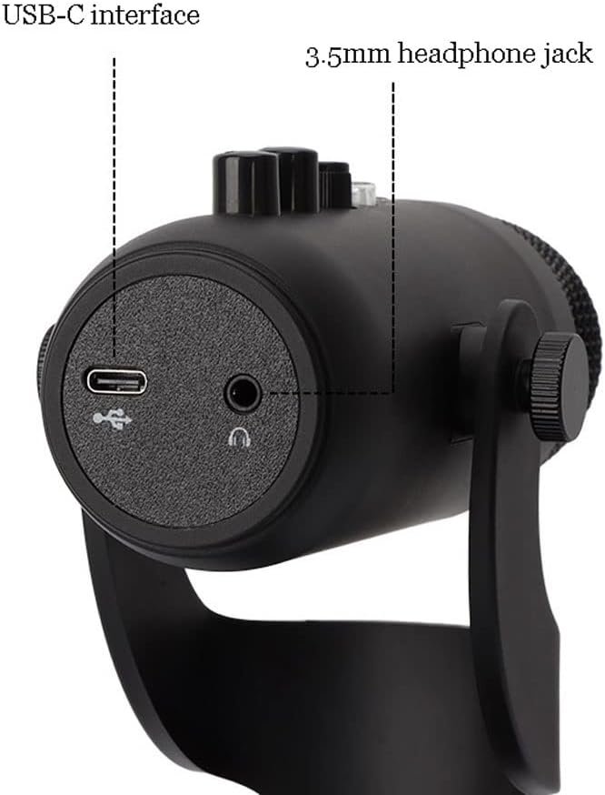 Mini USB Microphone, Precise Supercardioid Pickup Pattern, Professional Recording Quality, 320° Adjustable Shock Mount